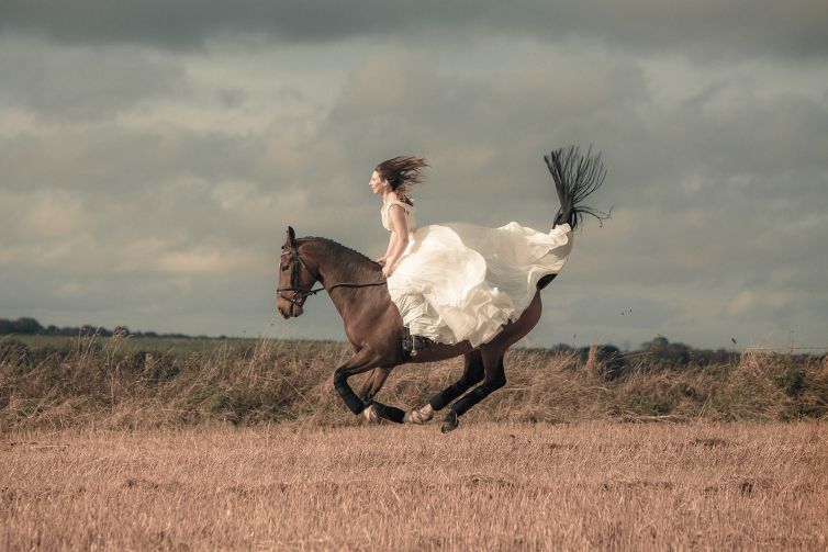 Iska Birnie and her Horse
