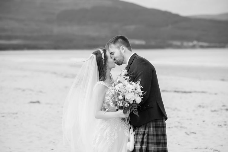 Eve and Ewan's magical beach wedding