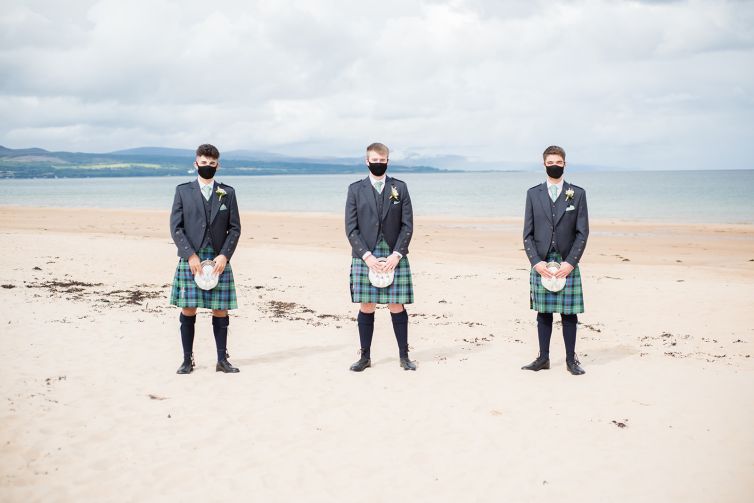 Eve and Ewan's magical beach wedding