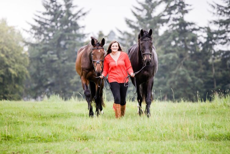 Caitlin and her horses