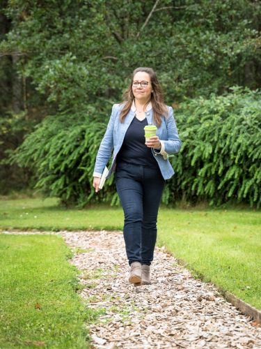 Business women walking