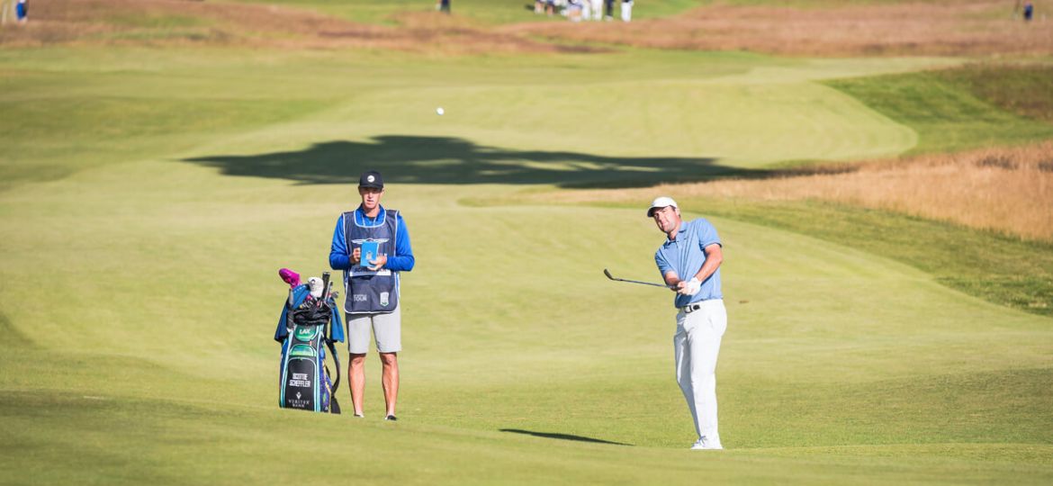 Scottie Scheffler on fairway