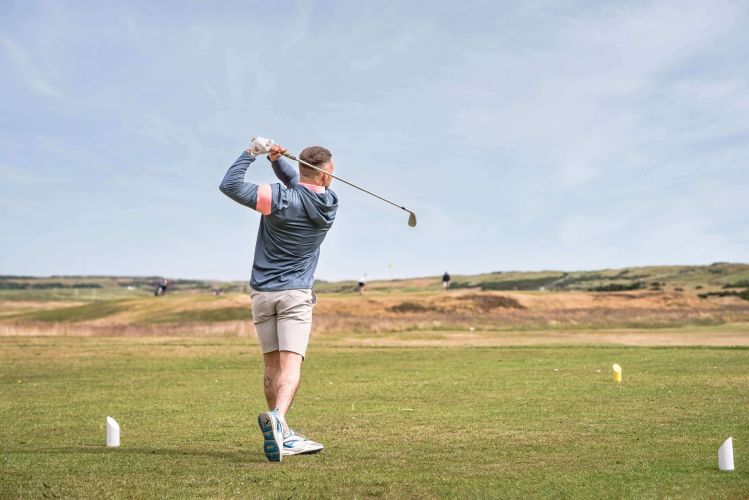 Golf teaching pro Fraser Clarke on the golf course